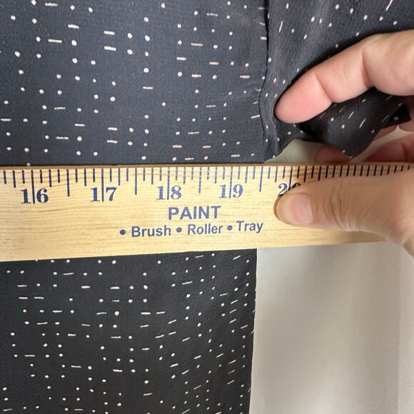 Eileen Fisher‎ Morse Code Tencel Viscose Graphite Dress Petite Small Minimalist - Picture 8 of 9